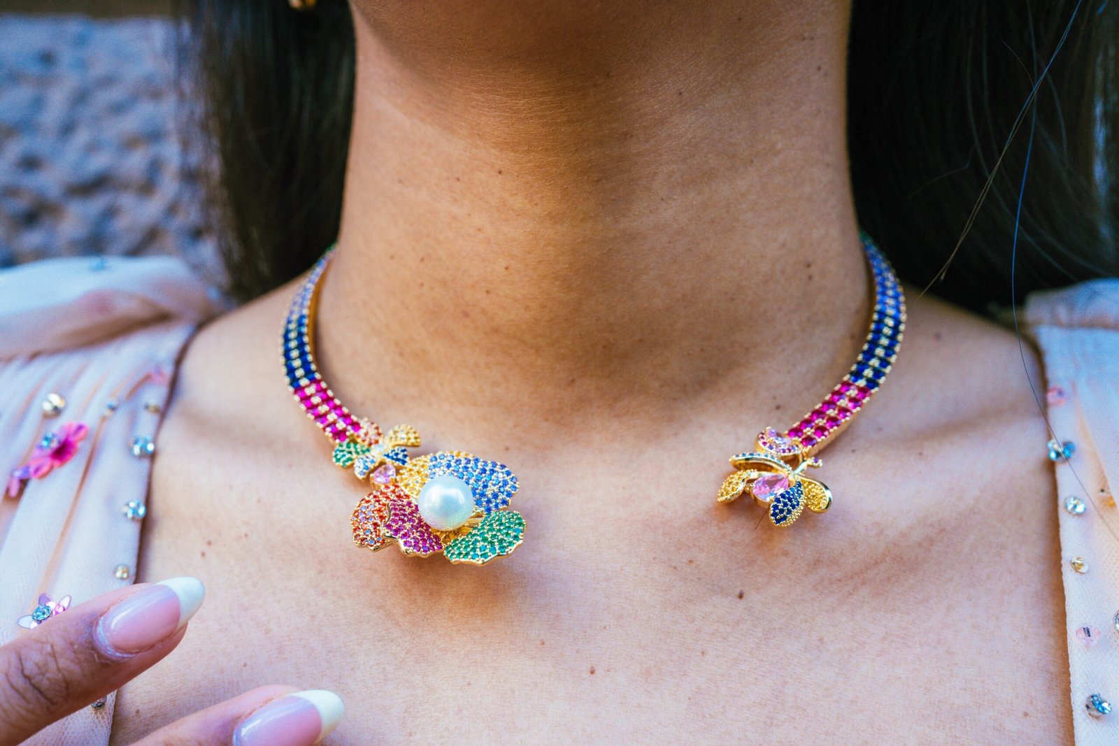 Tammy Choker Set styled, Indian jewelry by Suva