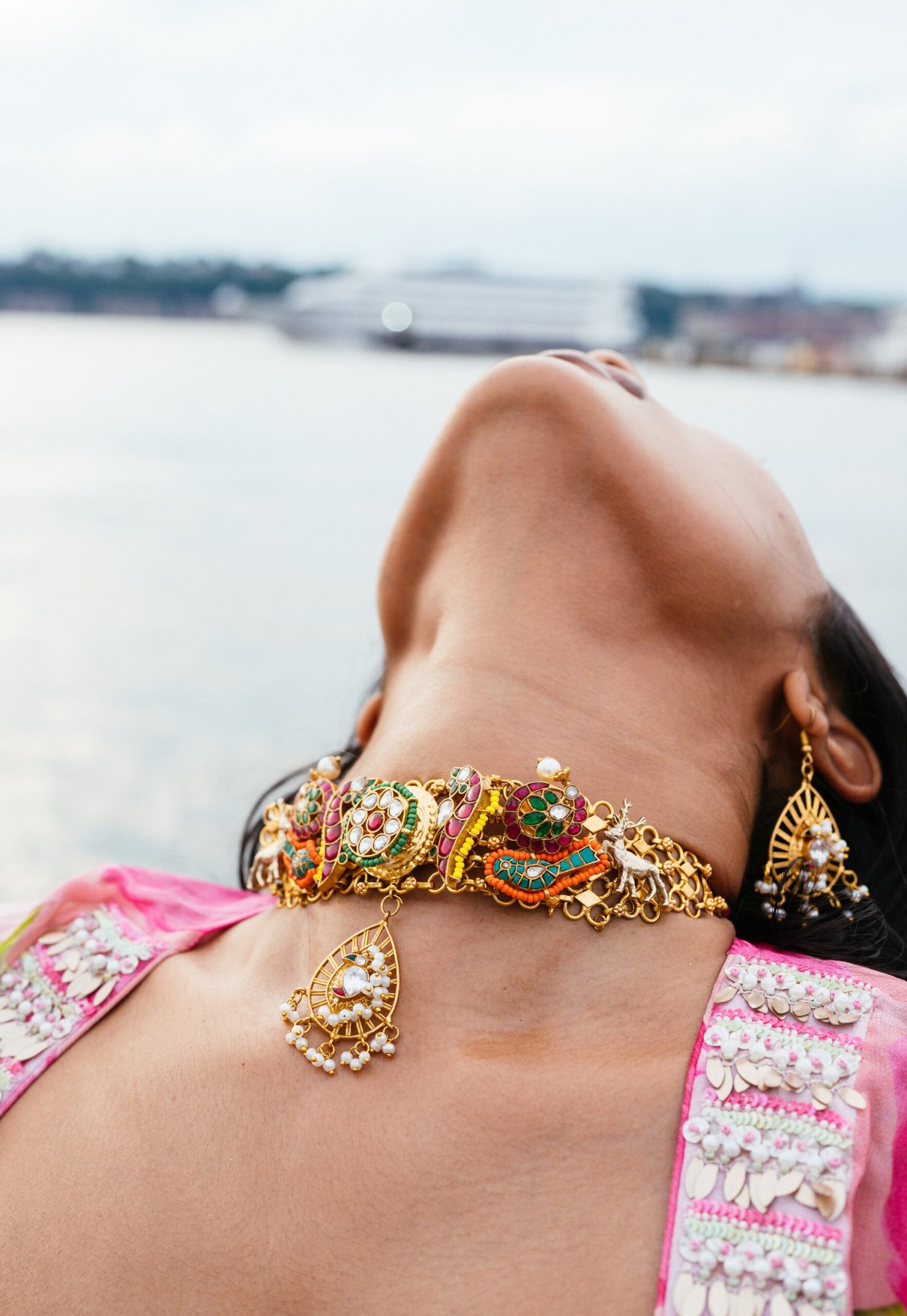 Kutch Choker Set, handcrafted kundan Indian jewelry by Suva